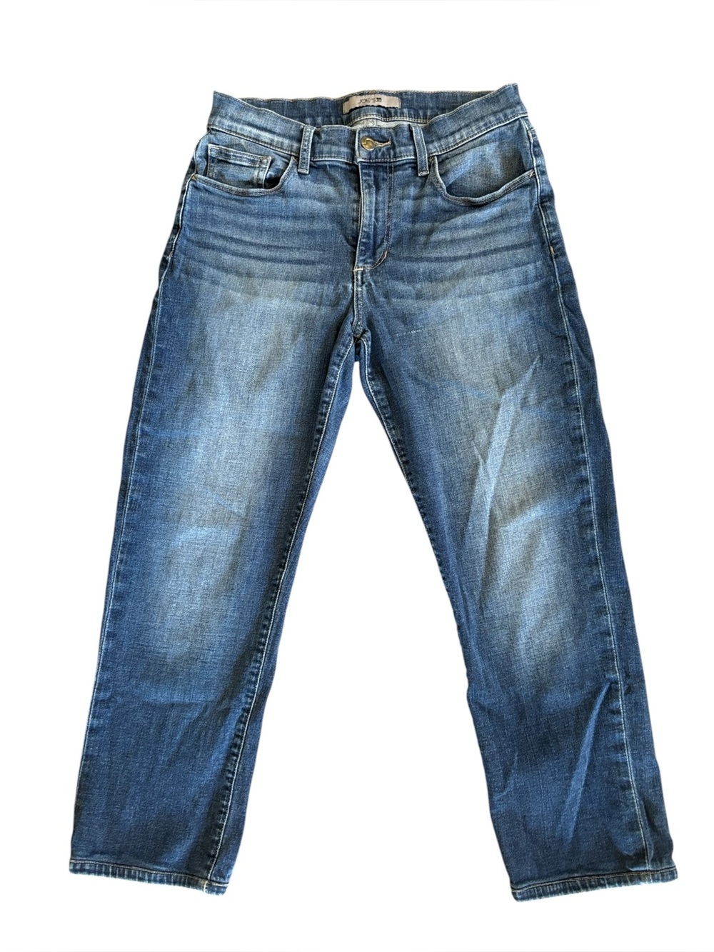 Joe's Jeans Brixton Caz Cropped Straight Leg Jeans Blue Size 29